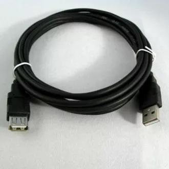 Logo Economy USB prodlužka (2.0), USB A samec - USB A samice, 1.8m, černý, DOPRODEJ Logo Economy USB prodlužka (2.0), USB A samec - USB A samice, 1.8m, černý, DOPRODEJ