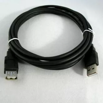 Logo Economy USB prodlužka (2.0), USB A samec - USB A samice, 3m, černý Logo Economy USB prodlužka (2.0), USB A samec - USB A samice, 3m, černý