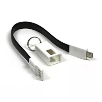 USB kabel (2.0), USB A samec - microUSB samec, 49160, 0.2m, černý, klíčenka, DOPRODEJ USB kabel (2.0), USB A samec - microUSB samec, 49160, 0.2m, černý, klíčenka, DOPRODEJ