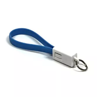 USB kabel (2.0), USB A samec - microUSB samec, 0.2m, modrý, klíčenka, DOPRODEJ USB kabel (2.0), USB A samec - microUSB samec, 0.2m, modrý, klíčenka, DOPRODEJ