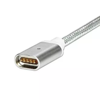 USB kabel (2.0), USB A samec - Magnetická koncovka, 1m, stříbrný, DOPRODEJ USB kabel (2.0), USB A samec - Magnetická koncovka, 1m, stříbrný, DOPRODEJ