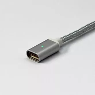 USB kabel (2.0), USB A samec - Magnetická koncovka, 1m, stříbrný, DOPRODEJ USB kabel (2.0), USB A samec - Magnetická koncovka, 1m, stříbrný, DOPRODEJ