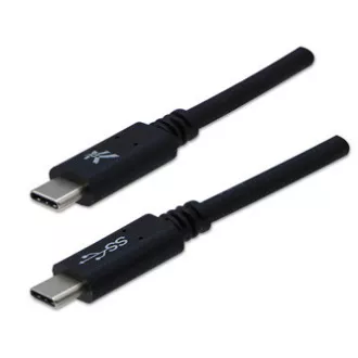 USB kabel (3.2 gen 1), USB C samec - USB C samec, 1m, 5 Gb/s, 5V/3A, černý, DOPRODEJ USB kabel (3.2 gen 1), USB C samec - USB C samec, 1m, 5 Gb/s, 5V/3A, černý, DOPRODEJ