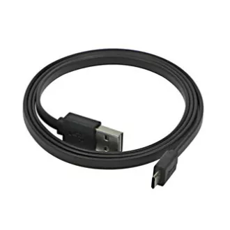USB kabel (2.0), USB A samec reversible - microUSB samec reversible, 1m, plochý, černý, DOPRODEJ USB kabel (2.0), USB A samec reversible - microUSB samec reversible, 1m, plochý, černý, DOPRODEJ