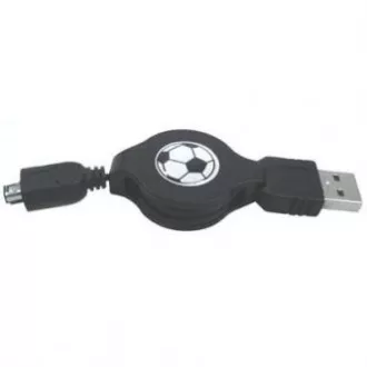 Logo USB kabel (1.1), USB A samec - 4-pin samec, 0.7m, navíjecí, černý, HIROSE, DOPRODEJ Logo USB kabel (1.1), USB A samec - 4-pin samec, 0.7m, navíjecí, černý, HIROSE, DOPRODEJ