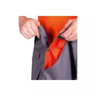 DESMAN kalhoty lacl šedá/oranžová DESMAN kalhoty lacl šedá/oranžová