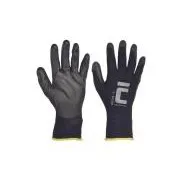BUNTING BLACK rukavice nylon. PU dlaň
