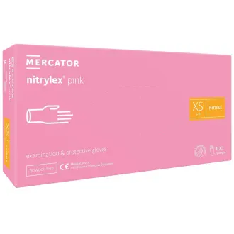 NITRYLEX PINK - Nitrilové rukavice (bez pudru) růžové, 100 ks NITRYLEX PINK - Nitrilové rukavice (bez pudru) růžové, 100 ks