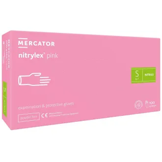NITRYLEX PINK - Nitrilové rukavice (bez pudru) růžové, 100 ks NITRYLEX PINK - Nitrilové rukavice (bez pudru) růžové, 100 ks