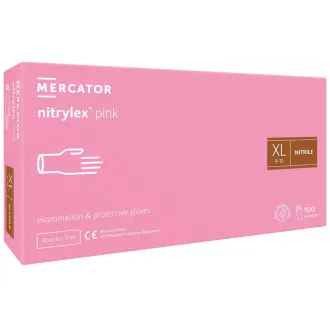 NITRYLEX PINK - Nitrilové rukavice (bez pudru) růžové, 100 ks NITRYLEX PINK - Nitrilové rukavice (bez pudru) růžové, 100 ks