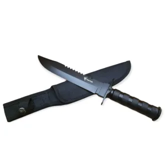 Taktický nůž MILITARY FINKA SURVIVAL 35 cm černý/stříbrný Taktický nůž MILITARY FINKA SURVIVAL 35 cm černý/stříbrný