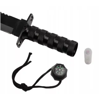 Taktický nůž MILITARY FINKA SURVIVAL 35 cm černý/stříbrný Taktický nůž MILITARY FINKA SURVIVAL 35 cm černý/stříbrný