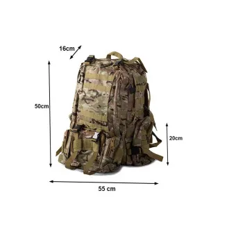 Maskáčový batoh Lynx, vojenská kamufláž - 48.5 l Maskáčový batoh Lynx, vojenská kamufláž - 48.5 l