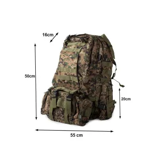 Maskáčový batoh Lynx, vojenská kamufláž - 48.5 l Maskáčový batoh Lynx, vojenská kamufláž - 48.5 l