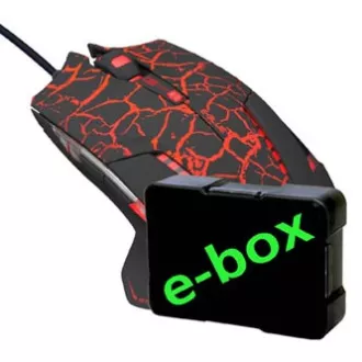 E-blue Mazer Pro Myš drátová, černo-červená, 2500DPI, e-box E-blue Mazer Pro Myš drátová, černo-červená, 2500DPI, e-box
