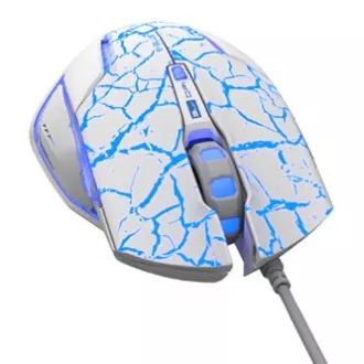 E-blue Mazer Pro Myš drátová, bílo-modrá, 2500DPI, e-box E-blue Mazer Pro Myš drátová, bílo-modrá, 2500DPI, e-box