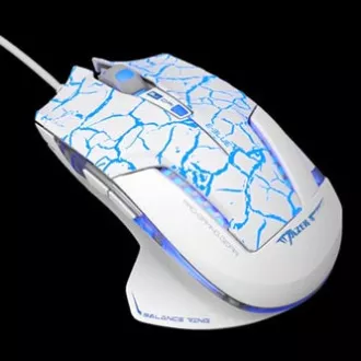E-blue Mazer Pro Myš drátová, bílo-modrá, 2500DPI, e-box E-blue Mazer Pro Myš drátová, bílo-modrá, 2500DPI, e-box