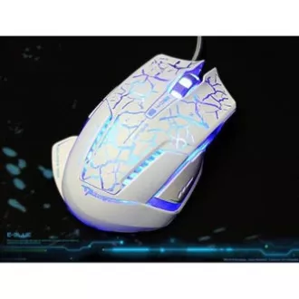 E-blue Mazer Pro Myš drátová, bílo-modrá, 2500DPI, e-box E-blue Mazer Pro Myš drátová, bílo-modrá, 2500DPI, e-box