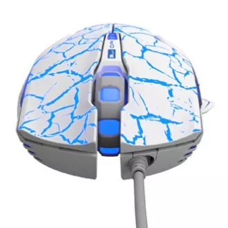 E-blue Mazer Pro Myš drátová, bílo-modrá, 2500DPI E-blue Mazer Pro Myš drátová, bílo-modrá, 2500DPI