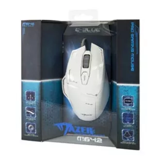 E-blue Mazer Myš drátová, bílá, 2500DPI E-blue Mazer Myš drátová, bílá, 2500DPI