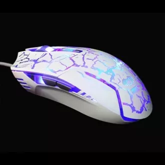 E-blue Cobra Myš drátová, bílo-modrá, 2500DPI, e-box E-blue Cobra Myš drátová, bílo-modrá, 2500DPI, e-box