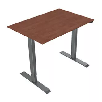 Pracovní stůl s elektricky nastavitelnou výškou 75x120cm, šedý, ergo Pracovní stůl s elektricky nastavitelnou výškou 75x120cm, šedý, ergo
