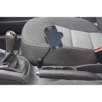 Držák mobilu,PDA,GPS Logo kloubový, do auta, nastavitelná šířka, černý, plast, s USB adaptérem 1.5 A, černá, mobil Držák mobilu,PDA,GPS Logo kloubový, do auta, nastavitelná šířka, černý, plast, s USB adaptérem 1.5 A, černá, mobil
