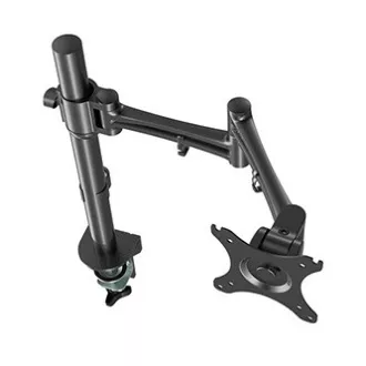 Polohovatelný držák pro monitor, černý, 10KG, svorka, 17"-30", otočný, 75x75/100x100 Polohovatelný držák pro monitor, černý, 10KG, svorka, 17"-30", otočný, 75x75/100x100
