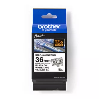 Brother originální páska do tiskárny štítků, Brother, TZE-SL261, černý tisk/bílý podklad, laminovaná, 8m, 36mm Brother originální páska do tiskárny štítků, Brother, TZE-SL261, černý tisk/bílý podklad, laminovaná, 8m, 36mm