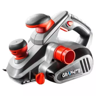 Hoblík Graphite 59G678, elektrika (kabel), 850W, 16500ot./min, 82mm, 3mm, 0-12mm, ergonomický tvar Hoblík Graphite 59G678, elektrika (kabel), 850W, 16500ot./min, 82mm, 3mm, 0-12mm, ergonomický tvar