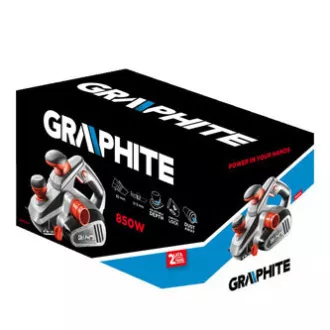 Hoblík Graphite 59G678, elektrika (kabel), 850W, 16500ot./min, 82mm, 3mm, 0-12mm, ergonomický tvar Hoblík Graphite 59G678, elektrika (kabel), 850W, 16500ot./min, 82mm, 3mm, 0-12mm, ergonomický tvar