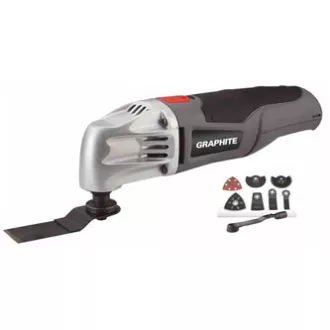 Víceúčelová bruska Graphite 59G020, elektrika (kabel), 230V, 180W, 20000osc./min, 2,8° Víceúčelová bruska Graphite 59G020, elektrika (kabel), 230V, 180W, 20000osc./min, 2,8°