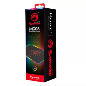 RGB Podložka pod myš, MG8, herní, černá, 350 x 250 mm, 3 mm, Marvo, RGB podsvícení RGB Podložka pod myš, MG8, herní, černá, 350 x 250 mm, 3 mm, Marvo, RGB podsvícení