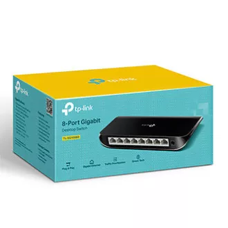 TP-LINK stolní switch TL-SG1008D 1000Mbps, auto MDI/MDIX TP-LINK stolní switch TL-SG1008D 1000Mbps, auto MDI/MDIX