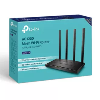 TP-LINK router Archer C6 V3 2.4GHz a 5GHz, extender, přístupový bod, IPv6, 1200Mbps, externí pevná anténa, 802.11ac, Gigabytové př TP-LINK router Archer C6 V3 2.4GHz a 5GHz, extender, přístupový bod, IPv6, 1200Mbps, externí pevná anténa, 802.11ac, Gigabytové př