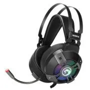 Marvo HG9015G sluchátka s mikrofonem, drátová, černá, 7.1 (virtuálně), USB - Použité