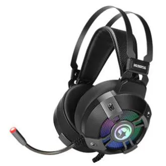 Marvo HG9015G sluchátka s mikrofonem, drátová, černá, 7.1 (virtuálně), USB - Použité