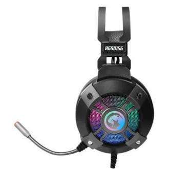 Marvo HG9015G sluchátka s mikrofonem, drátová, černá, 7.1 (virtuálně), USB - Použité