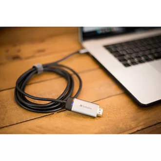 USB (3.1) hub 1-port, 49144, šedá, délka kabelu 1,5m, Verbatim, adaptér USB C na HDMI USB (3.1) hub 1-port, 49144, šedá, délka kabelu 1,5m, Verbatim, adaptér USB C na HDMI