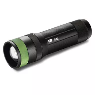 LED svítilna, 3xAAA, kovová, černá, 300lm, C32 LED svítilna, 3xAAA, kovová, černá, 300lm, C32