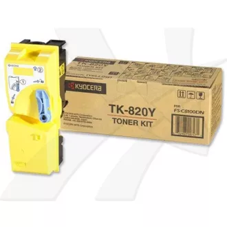 Kyocera TK-820 (TK820Y) - toner, yellow (žlutý) Kyocera TK-820 (TK820Y) - toner, yellow (žlutý)