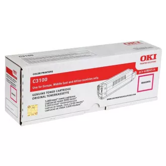 Oki C3100 (42804514) - toner, magenta (purpurový) Oki C3100 (42804514) - toner, magenta (purpurový)