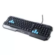 E-blue Polygon klávesnice drátová (USB) US, černá, DOPRODEJ