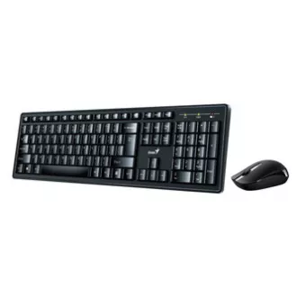 Genius Smart KM-8200 sada klávesnice bezdrátová US, černá s bezdrátovou optickou myší, 1x AA, 1x AAA, klasická, programovatelné kl Genius Smart KM-8200 sada klávesnice bezdrátová US, černá s bezdrátovou optickou myší, 1x AA, 1x AAA, klasická, programovatelné kl