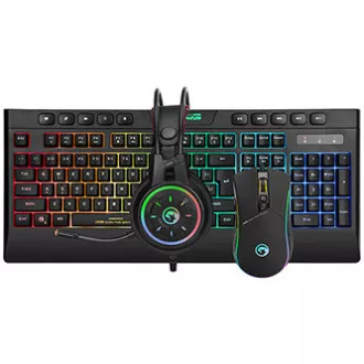 Marvo CM305 RGB sada klávesnice drátová (USB) US, černá s herní myší a sluchátky, herní, membránová typ RGB podsvícená Marvo CM305 RGB sada klávesnice drátová (USB) US, černá s herní myší a sluchátky, herní, membránová typ RGB podsvícená
