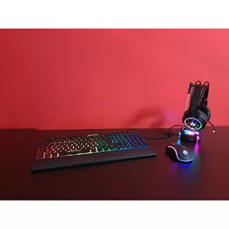 Marvo CM305 RGB sada klávesnice drátová (USB) US, černá s herní myší a sluchátky, herní, membránová typ RGB podsvícená Marvo CM305 RGB sada klávesnice drátová (USB) US, černá s herní myší a sluchátky, herní, membránová typ RGB podsvícená