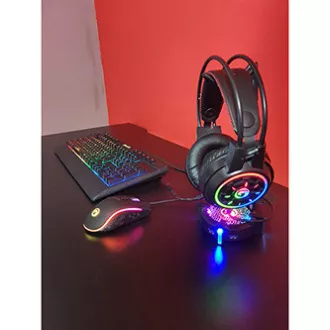 Marvo CM305 RGB sada klávesnice drátová (USB) US, černá s herní myší a sluchátky, herní, membránová typ RGB podsvícená Marvo CM305 RGB sada klávesnice drátová (USB) US, černá s herní myší a sluchátky, herní, membránová typ RGB podsvícená