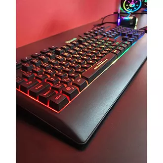 Marvo CM305 RGB sada klávesnice drátová (USB) US, černá s herní myší a sluchátky, herní, membránová typ RGB podsvícená Marvo CM305 RGB sada klávesnice drátová (USB) US, černá s herní myší a sluchátky, herní, membránová typ RGB podsvícená