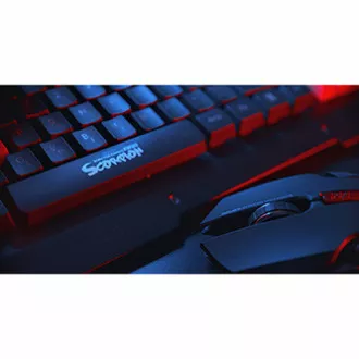 Marvo KW509 klávesnice bezdrátová CZ/SK, černá s optickou myší, herní sada, membránová typ