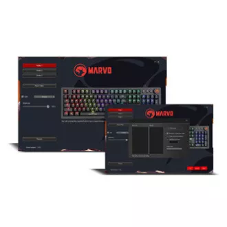 Marvo KG917 klávesnice drátová (USB) US, černá mechanická